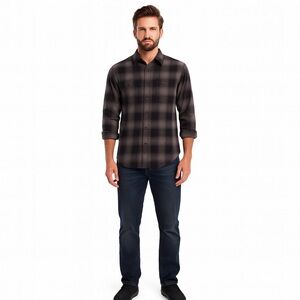 GH Bass Plaid Collared Shirt